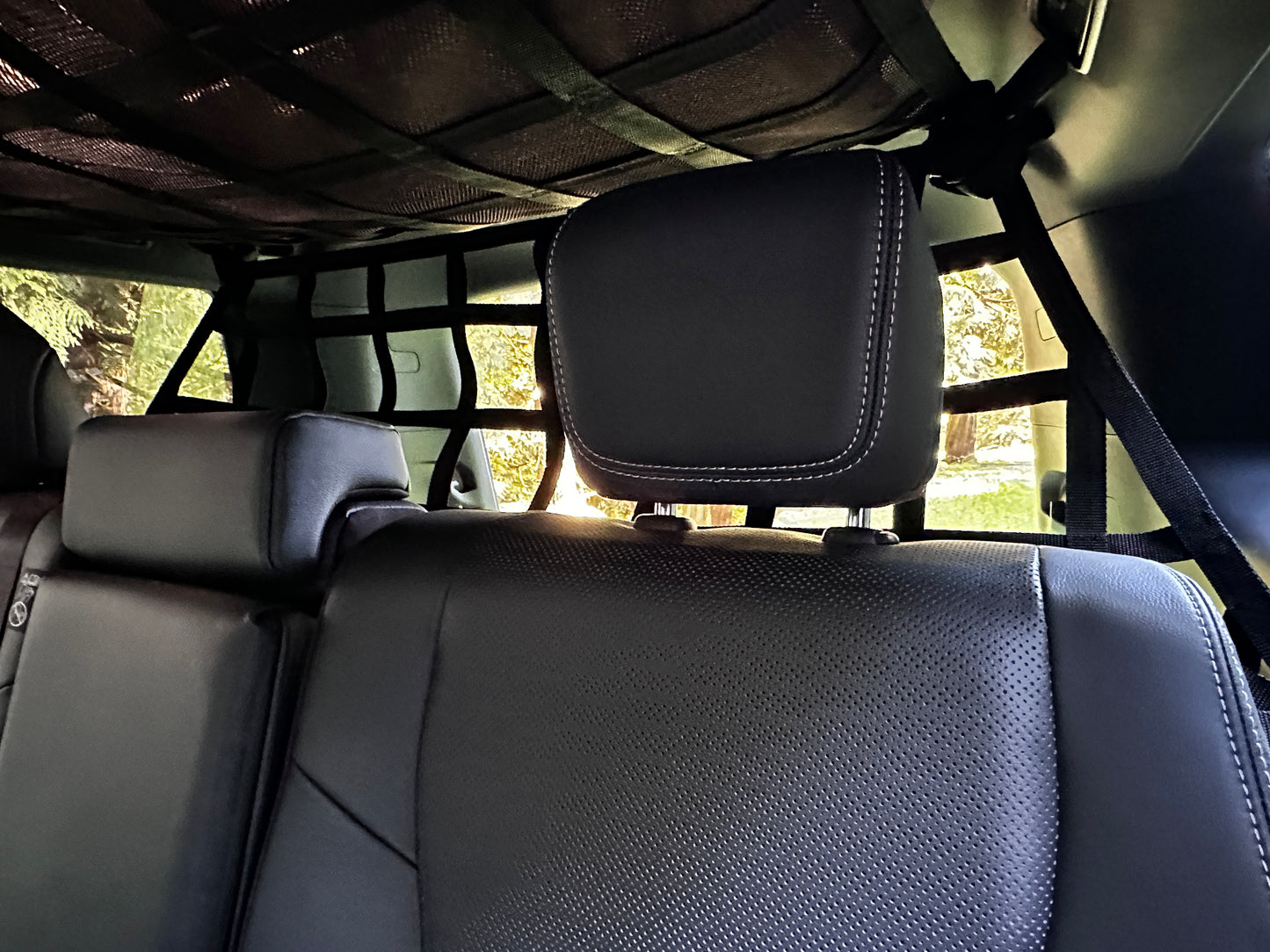 2024 - Newer Toyota Land Cruiser (J250) Behind 2nd Row Seats Rear Upper Half Barrier Divider Net-Raingler