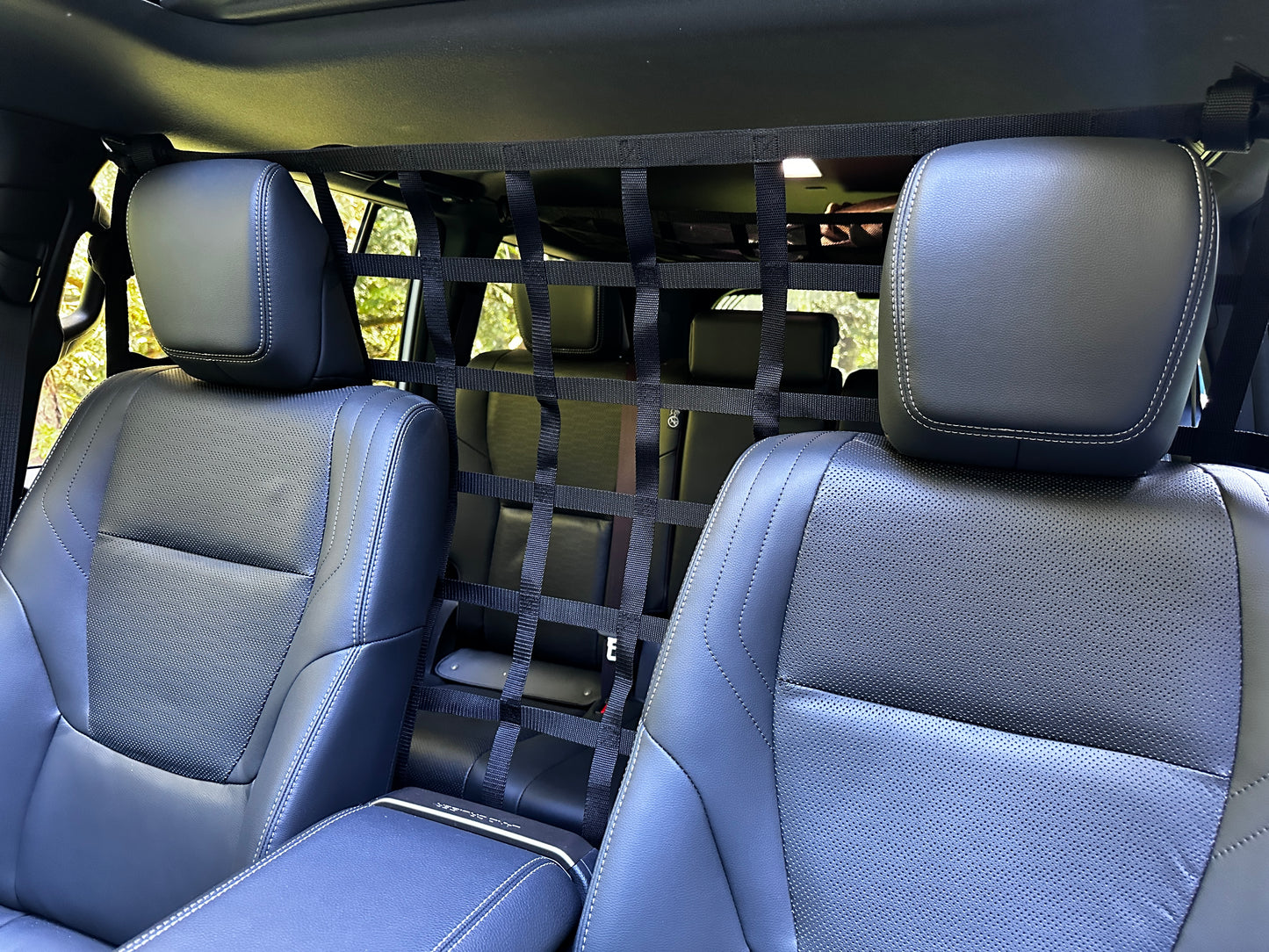 2024 - newer Toyota Land Cruiser (J250) Behind Front Seats Barrier Divider Net-Raingler