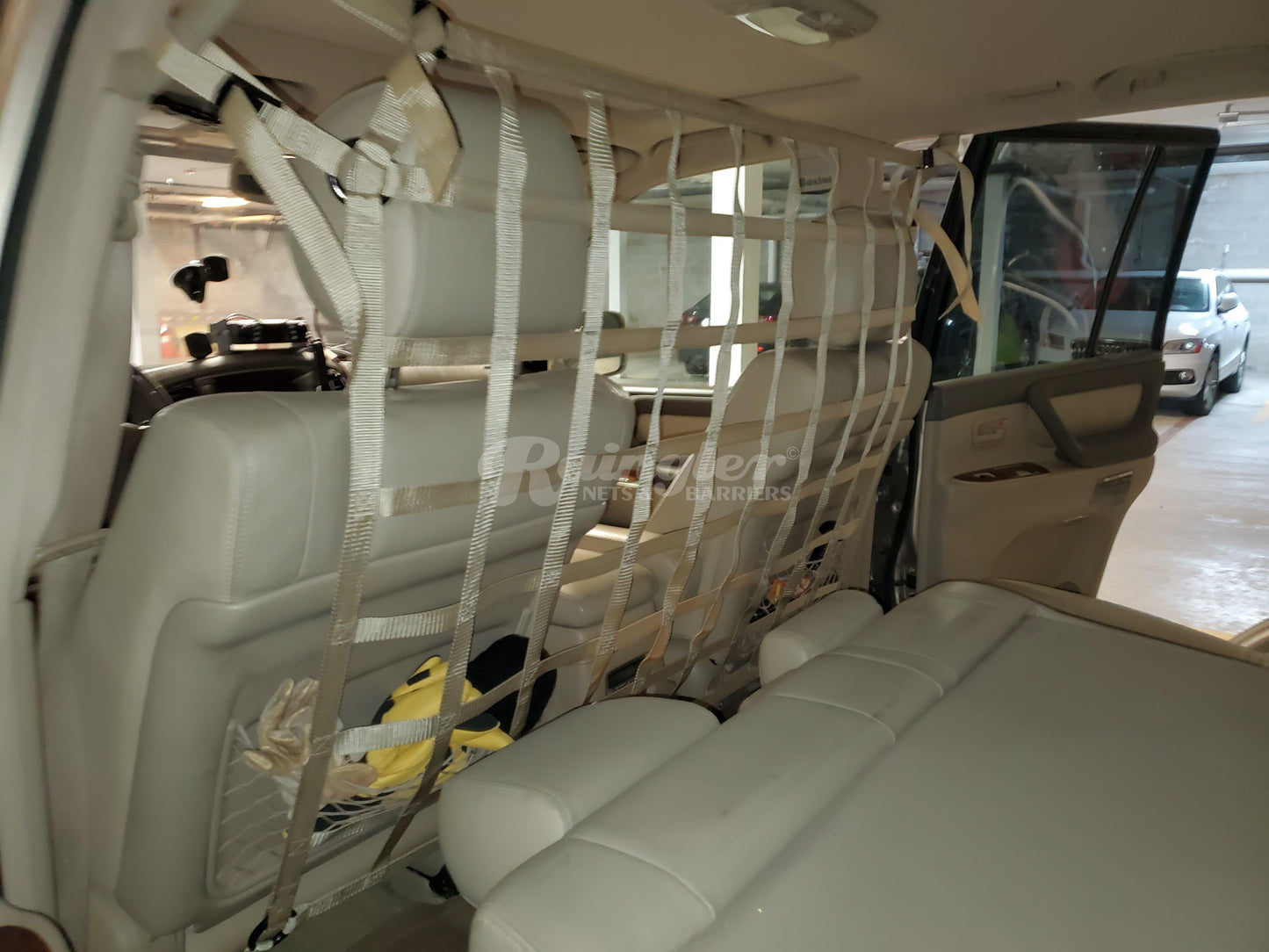 1998 - 2007 Toyota Land Cruiser (J100) Behind Front Seats Barrier Divider Net-Raingler