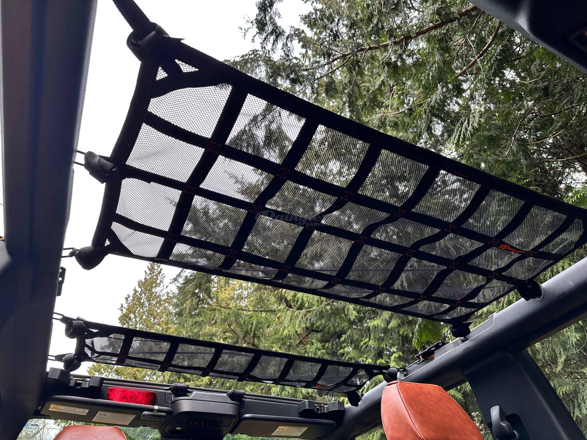 2021 - Newer Ford Bronco 2 door EZ Install Above 2nd Row Seat Attic Net-Raingler
