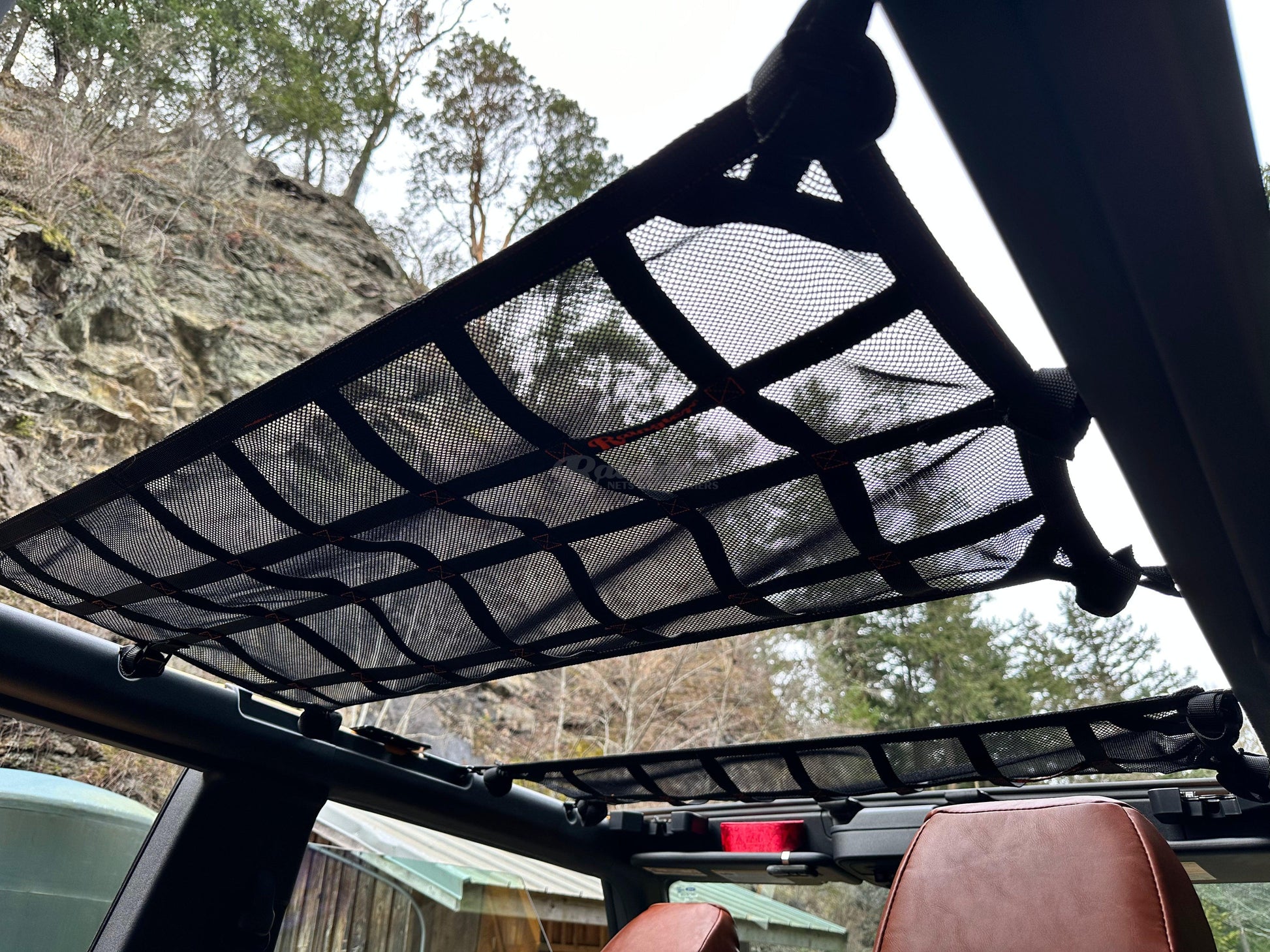 2021 - Newer Ford Bronco 2 door EZ Install Above 2nd Row Seat Attic Net-Raingler