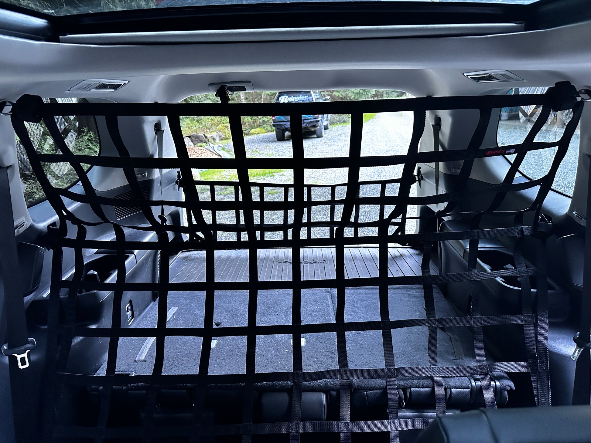 2023 - Newer Toyota Grand Highlander Behind 2nd Row Seats Rear Barrier Divider Net-Raingler