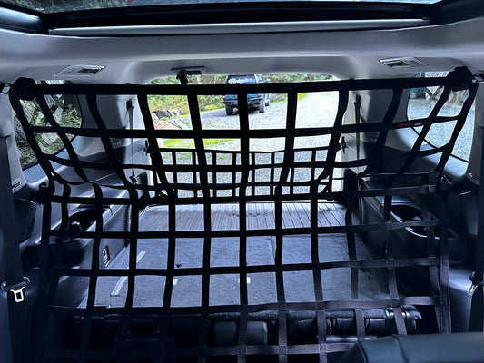 2023 - Newer Toyota Grand Highlander Behind 2nd Row Seats Rear Barrier Divider Net-Raingler