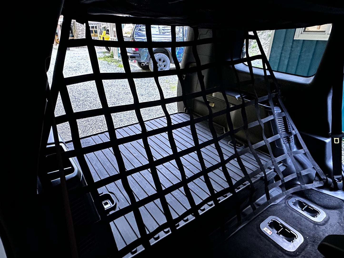 2024 - Newer Toyota Land Cruiser (J250) Behind 2nd Row Seats Rear Barrier Divider Net-Raingler