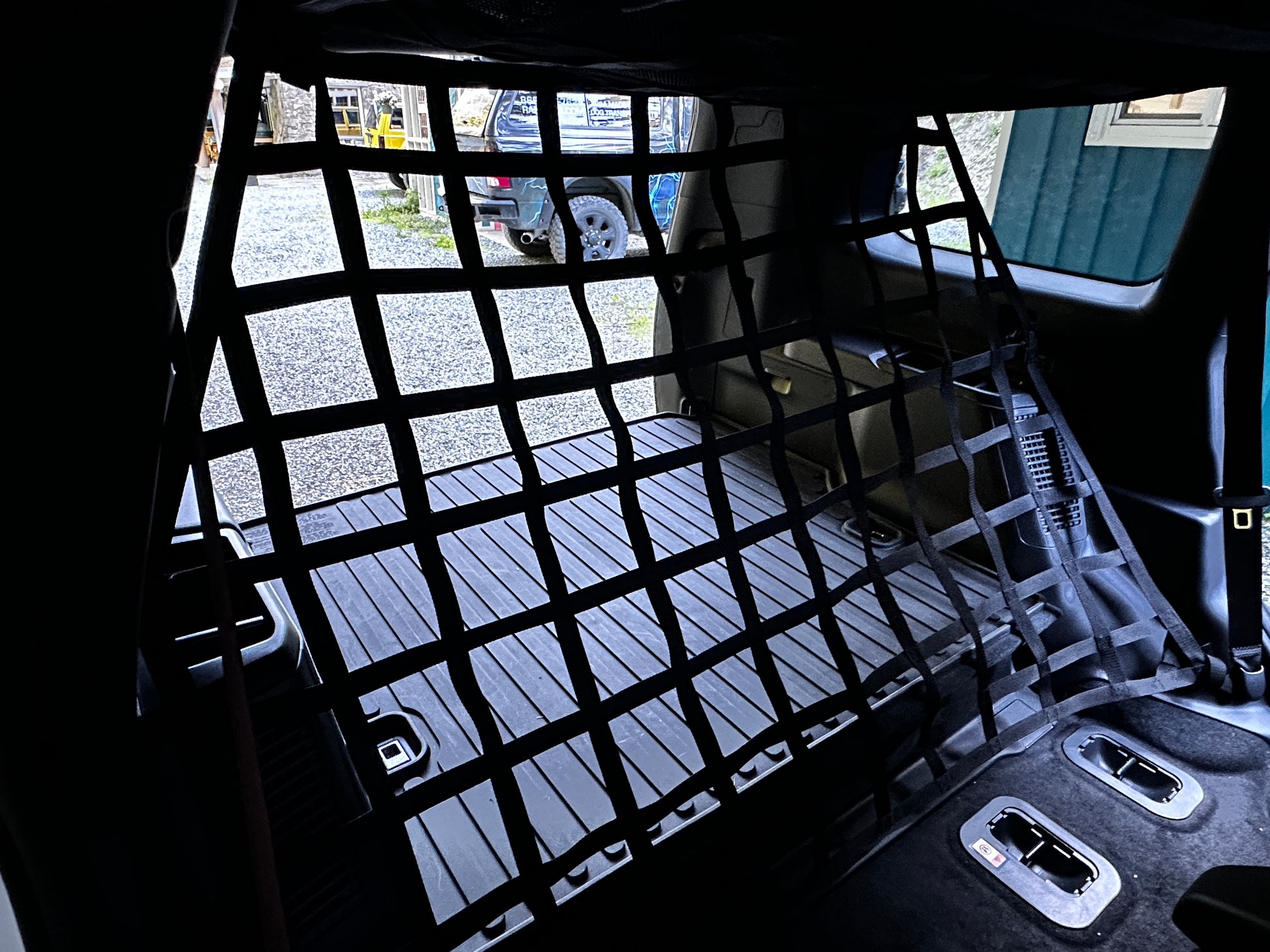 2024 - Newer Toyota Land Cruiser (J250) Behind 2nd Row Seats Rear Barrier Divider Net-Raingler