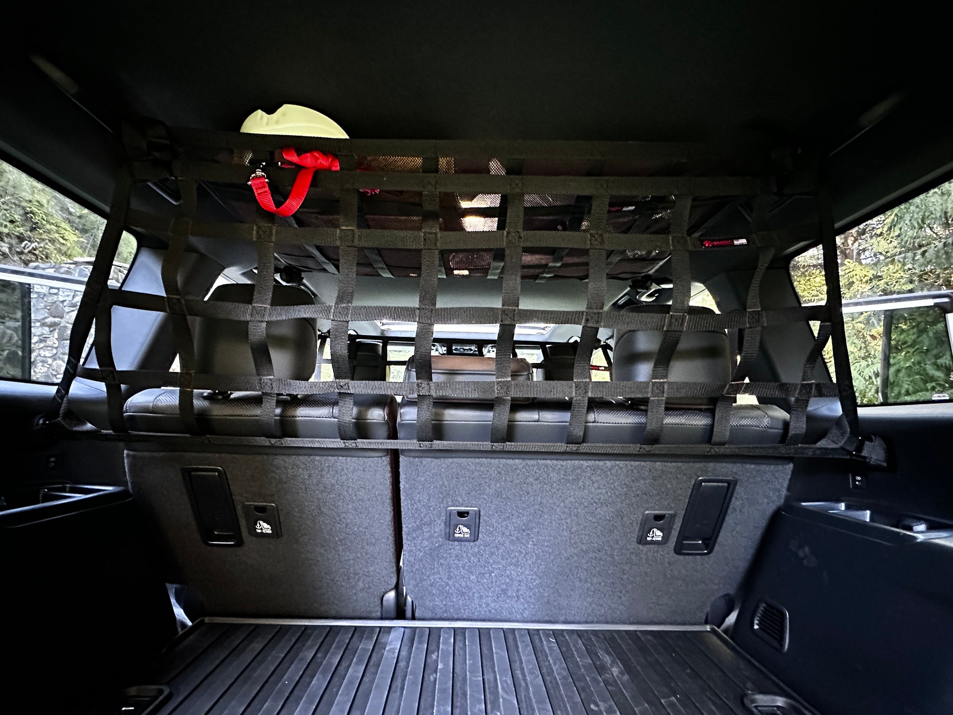 2024 - Newer Toyota Land Cruiser (J250) Behind 2nd Row Seats Rear Upper Half Barrier Divider Net-Raingler