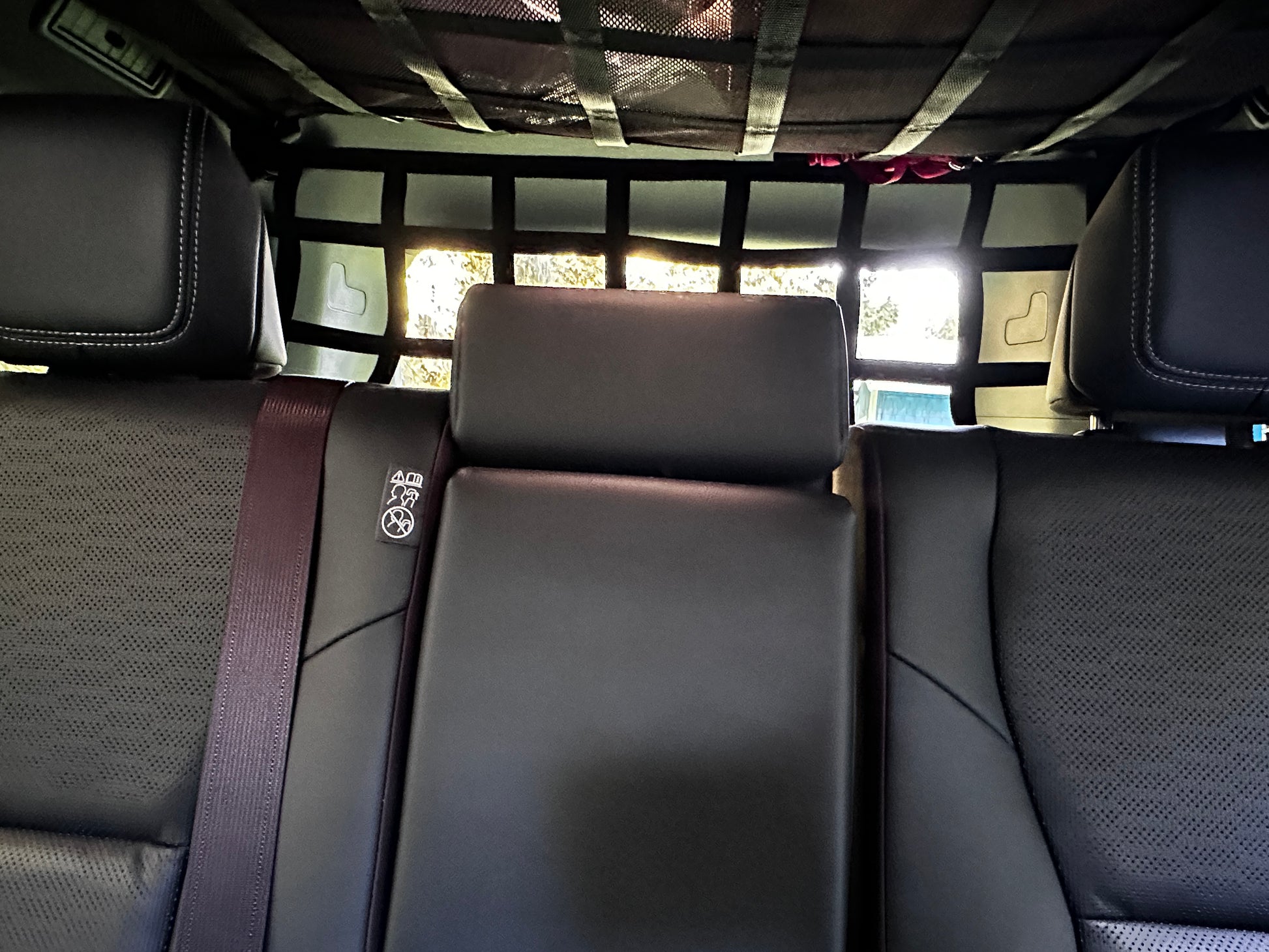 2024 - Newer Toyota Land Cruiser (J250) Behind 2nd Row Seats Rear Upper Half Barrier Divider Net-Raingler