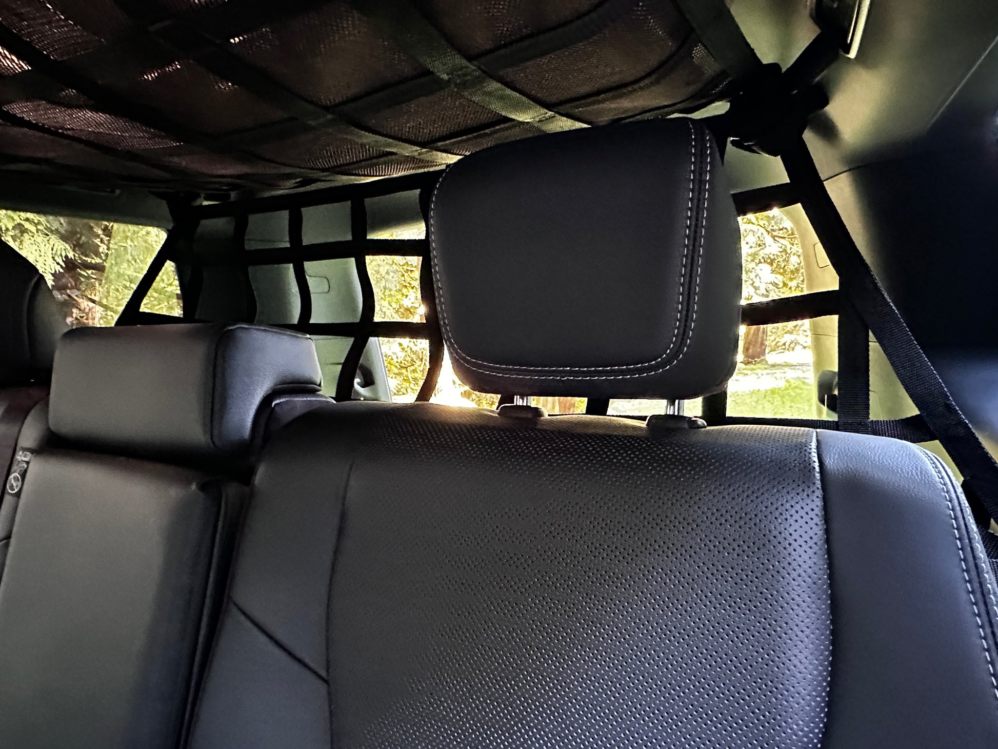 2024 - Newer Toyota Land Cruiser (J250) Behind 2nd Row Seats Rear Upper Half Barrier Divider Net-Raingler