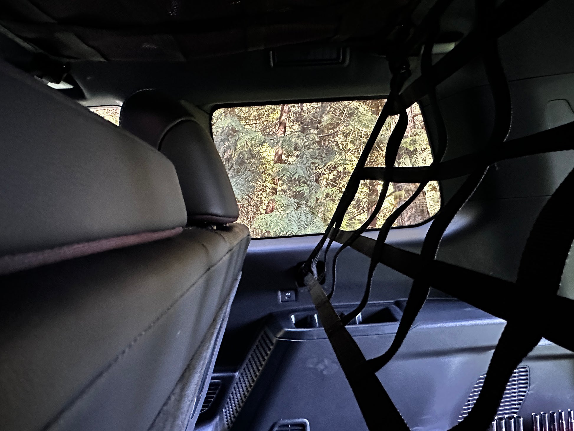 2024 - Newer Toyota Land Cruiser (J250) Behind 2nd Row Seats Rear Upper Half Barrier Divider Net-Raingler