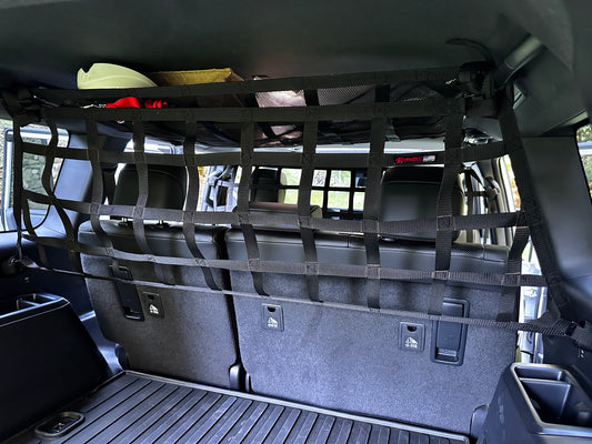2024 - Newer Toyota Land Cruiser (J250) Behind 2nd Row Seats Rear Upper Half Barrier Divider Net-Raingler