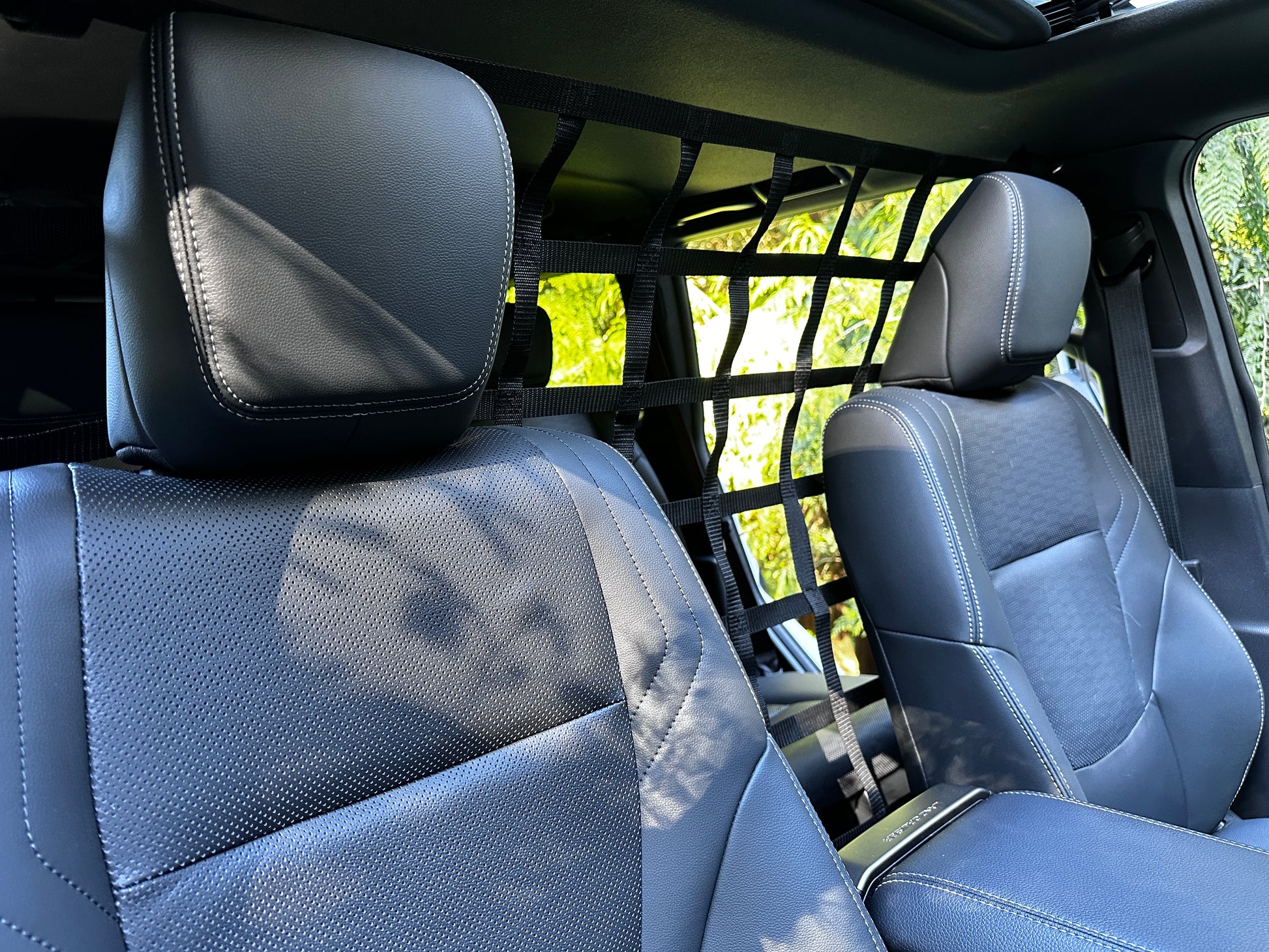2024 - newer Toyota Land Cruiser (J250) Behind Front Seats Barrier Divider Net-Raingler